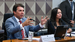 CPMI ouve 'pai da soja', empresário do MT suspeito de financiar atos do 8/1 (Foto: Edilson Rodrigues/Agência Senado)